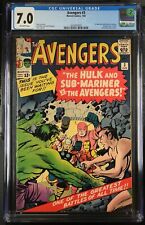 Avengers #3 CGC FN/VF 7.0 1st Hulk and Sub-Mariner Team-Up Jack Kirby picture