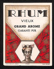 Rhum Vieux Colfra Grand Arome French Alcohol Label VGC Scarce picture