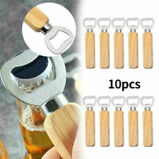 10PCS Wooden Beer Soda Bottle Opener Drink Push Down Cap Bar Party Tools Home ❖ picture