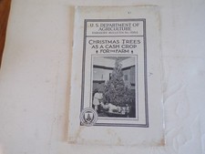 1931 USDA Farmers Bulletin #1664 Christmas Trees as a Cash Crop for the Farm picture