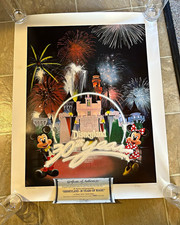 Disneyland 30th Anniversary Mickey & Minnie Signed Lithograph charles Boyer  picture