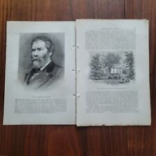 1881 James Russell Lowell Article Harpers Monthly Illustrated 21 Pages Illus picture