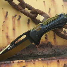 MTech USA Spring Assisted Knife w/Aluminum Handle-Carabiner, Opener, Screwdriver picture