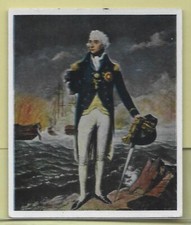 1930's Historical Figures #144 HORATIO NELSON (1758-1805) German Tobacco Card EX picture