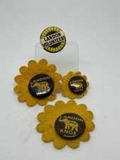 1936 Landon Knox GOP Campaign Pins Lot – Sunflower State Republican Buttons picture