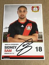 Sidney Sam, Germany 🇩🇪 Bayer 04 Leverkusen 2011/12 hand signed picture