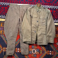 Vintage 1910s WWI Uniform U.S. Army Tunic & Trousers Military M1917 Sz. 38R, 30 picture