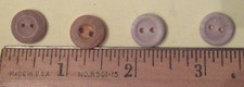 Lot of four vintage wooden Hawaiian shirt buttons picture
