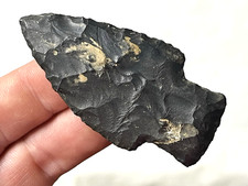 EXCEPTIONAL OHIO HOPEWELL STEMMED POINT ARROWHEAD AUTHENTIC INDIAN ARTIFACT BG picture