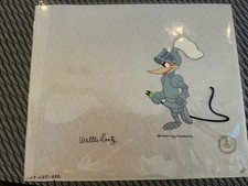Woody Woodpecker Production Cel Signed Walter Lantz Coa Rare In Knights Custom picture