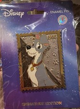 Disney Royal Stamp Lady and the Tramp - The Tramp Collectible Pin PALM picture