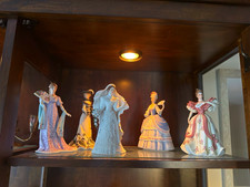 Set of 5 Multicolor Lenox Porcelain Women Figurines Decorative picture