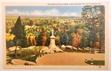Postcard The Battlefield From Little Round Top, Gettysburg Pennsylvania Unposted picture