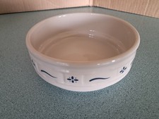 Longaberger Pottery USA Stackable bowl in Classic Blue soup salad cereal picture