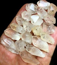 58g 20PCS RARE Natural Hollandite Star Quartz CRYSTAL Point &Trapiche Hair c399 picture
