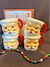 2 Vintage Santa Claus Face Mug  (reserved for Cindy) picture