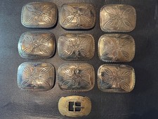 US Native American Indian Belt/Sash Medallions and Buckle picture