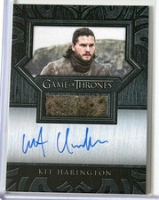 Kit Harington, Game of Thrones, Great Houses Auto Relic picture