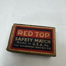 VINTAGE RED TOP SAFETY MATCH BOX picture