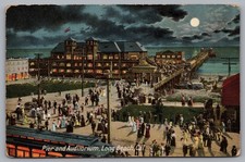Pier And Auditorium Long Beach CA 1911 Vintage Postcard TS-263 picture