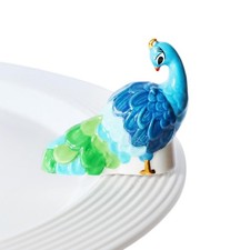 Nora Fleming Hand Painted Ceramic Peacock Figurine Collectible Decor Fancy picture