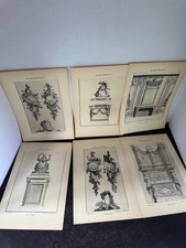 6 antique Delafosse Louis XVI French art plates Armand Guerinet 8 x 12 picture