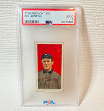 1909 T206 Bill Abstein Piedmont 350 Vintage White Border PSA 2 picture