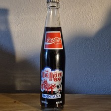 Coca-Cola Glass Bottle Big Drive of '89 Montana Centennial 1889-1989 picture