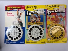 View-Master Tyco 3D Reels 3 Pack Lot Bugs Bunny Chip n Dale Fraggle Rock Sealed picture