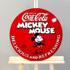 COCA-COLA x MICKEY MOUSE – Heavy Metal Sign  (XL – 19.7” / 50 cm) picture