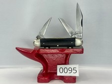 Vintage 1940-64 Robeson Shuredge USA 1324-33 Cigar Cattle Stockman Knife Ebony picture