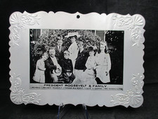 1903 President Teddy Roosevelt & Family Souvenir Portrait on Aluminum Plaque picture