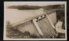RPPC 1940s Norris Dam, Tennessee Cline EKC Stamp Box Clear Image Sepia picture