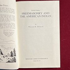 Freemasonry and the American Indian by William R. Denslow Freemasonry 1983 picture