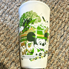 Starbucks Disney Parks Animal Kingdom Mickey Mouse Travel Cup White Green picture