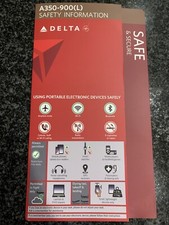 DELTA AIR LINES AIRBUS A350-900(L) SAFETY CARD 1/2022 Old LATAM A350s RARE picture
