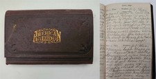 1890 antique DIARY argos in CHAPMAN FAMILY LIFE annie walter elmer farm deaths+ picture