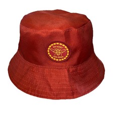 Bush's Best Orange Brown Baked Beans Print Bucket Hat Advertising Collectible picture