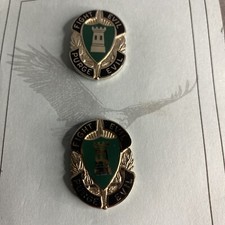 Allied Forces Center Northern Europe Unit Crest (Fight Evil Purge Evil) Set Of 2 picture