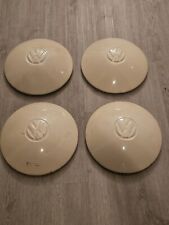 Vintage 1970's Volkswagen VW Early T2 Bus Thing Painted Enamel Hubcap Set of 4 picture