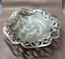 WNF Germany EP Brass 3 Footed Ornate Bowl Serving/Candy Dish Lustre Silver Plate picture