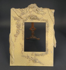 Antique Victorian Bronze Art Nouveau Cherub Picture Frame 11.5