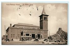 1918 Union Passenger Station El Paso Texas TX Posted Antique Postcard picture