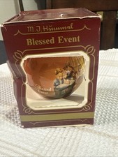 Vtg M.J. Hummel Blessed Event Ball Christmas Ornament 1983 Goebel Nativity picture