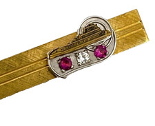 Vintage Tie Bar Clip 1-20 12k GF Gold Filled Antique Ocean Cruise Ship Steamer picture
