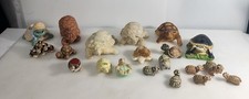 Vintage Ceramic Resin Pottery Shell Turtle Figurine Lot of 20 Planter Vintage picture