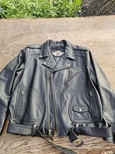 Men's Harley-Davidson Motorcycle Leather Jacket Size 2XL - Very Good Condition picture