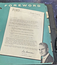 Vtg 1957 Ford Truck Facts Book. Original printing w/binder Lee Iacocca Forward picture