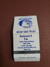 Vintage THE ATTIC RESAURANT & PUB NORTH LAKE TAHOE CITY Unstruck Matchbook Cover picture