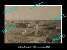 OLD 8x6 HISTORIC PHOTO OF TEXLINE TEXAS VIEW OF THE TOWNSHIP c1910 picture